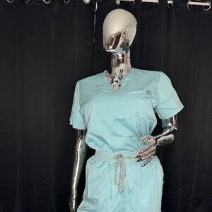 Light Blue Scrub Set